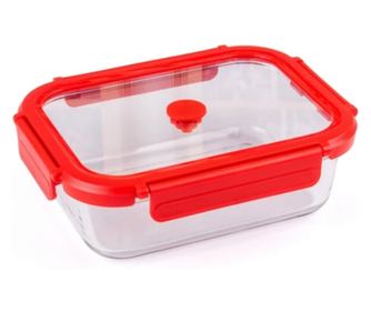 Prozirna posuda za pečenje s plastičnim poklopcem 1520 ml, staklo otporno na toplinu Perfect Home 15815