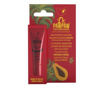 Balsam multifunctional vegan, nuanta Hot Red, Dr.PAWPAW, 10 ml
