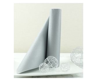 Εορταστικές χαρτοπετσέτες Linclass - Ασημί / 40 x 40 cm / 50 τμχ