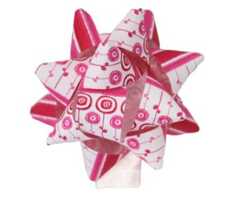 Αυτοκόλλητα αστέρια Flowers 9 cm μοβ