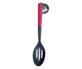 Koopman International perforált kanál, műanyag, 31 cm, piros