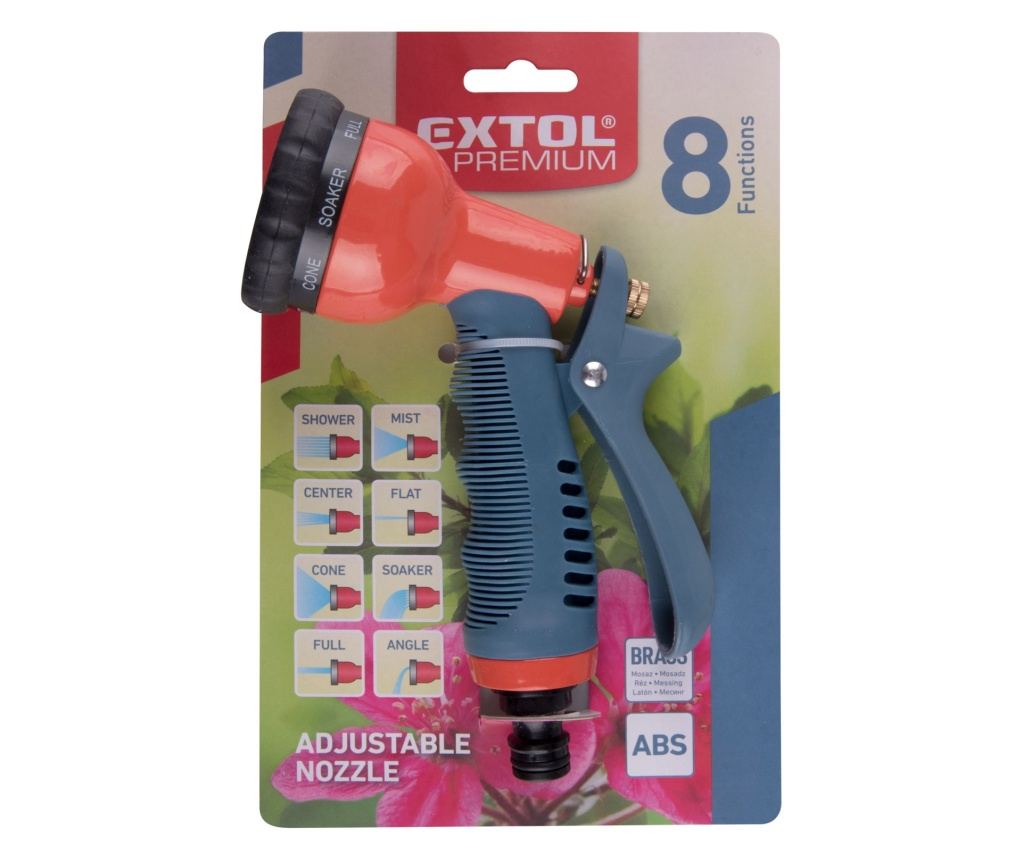 Pistol pulverizare 8 functii, EXTOL PREMIUM, 8876452, greutate 275g - 3