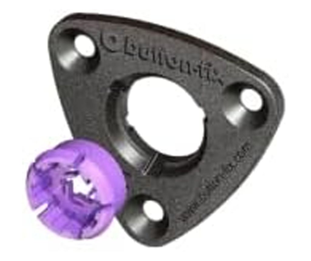 Rejtett rögzítőrendszer panelekhez, állványokhoz és bútorokhoz, Button-Fix 3-as típus, 100 darabos csomag - 2