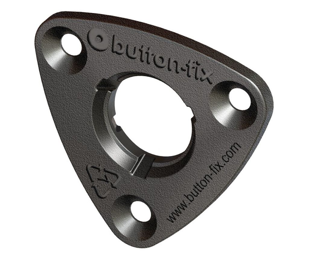 Rejtett rögzítőrendszer panelekhez, állványokhoz és bútorokhoz, Button-Fix 3-as típus, 100 darabos csomag - 5