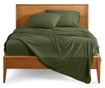 Чаршаф за спане Kotonia Home, 100% памук, цвят Olandina, 220x240 см, армейско зелено