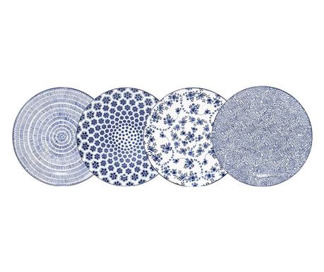 Sada nádobí Ibili Armonia, porcelán, 12 kusů, modrá