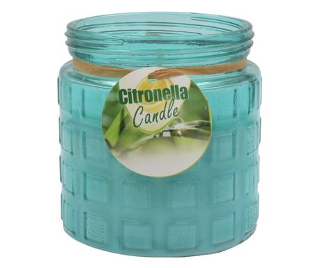 Turkizna dišeča sveča z repelentom proti insektom iz citronele