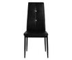 Kuhinjske stolice, 2 kom., crna, umjetna koža