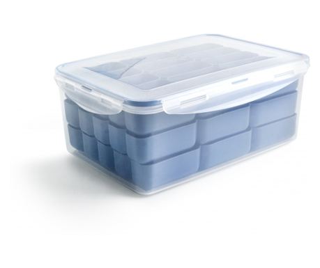 Ibili Kitchen Aids Δοχείο Αποθήκευσης Κροκέτας, Πλαστικό, 27x19x10.5 εκ., Μπλε
