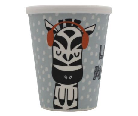Ποτήρι πάρτι Zebra από μελαμίνη 250 ml