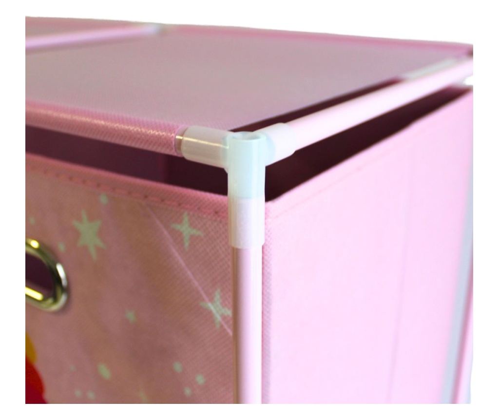 Dulap modular 2 rafturi și 4 cutii depozitare Unicorn - 7