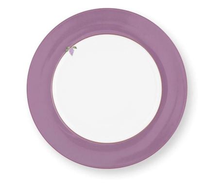 Pip Studio Πορσελάνινο Πιάτο, Μονό Λιλά, 23 εκ., Συλλογή Lily & Lotus