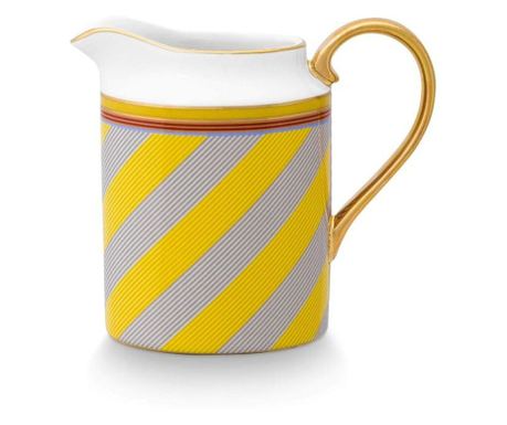Tejkiöntő, Pip Studio, Stripes Yellow, 260ml, Pip Chique kollekció