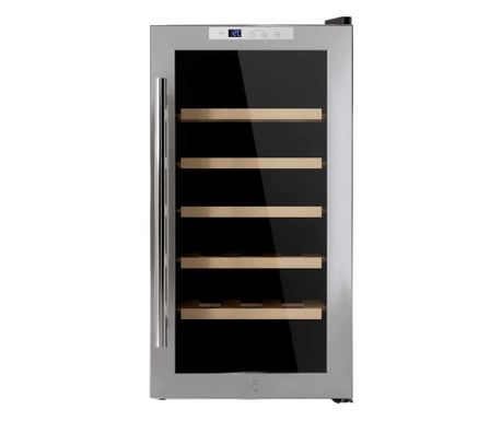 Les Petits Champs borhűtő, HoReCa/bárok/lakóház, 18 palack, magasság 66,8 cm, szélesség 34,6 cm, egy hűtőzóna, állítható hőmérsé