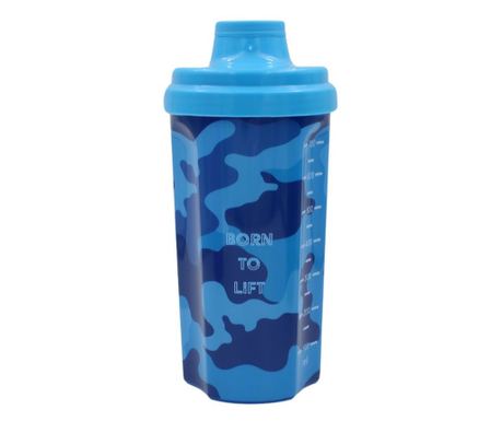 Shaker Born To Lift, Koopman, culoarea bleu, 700ml