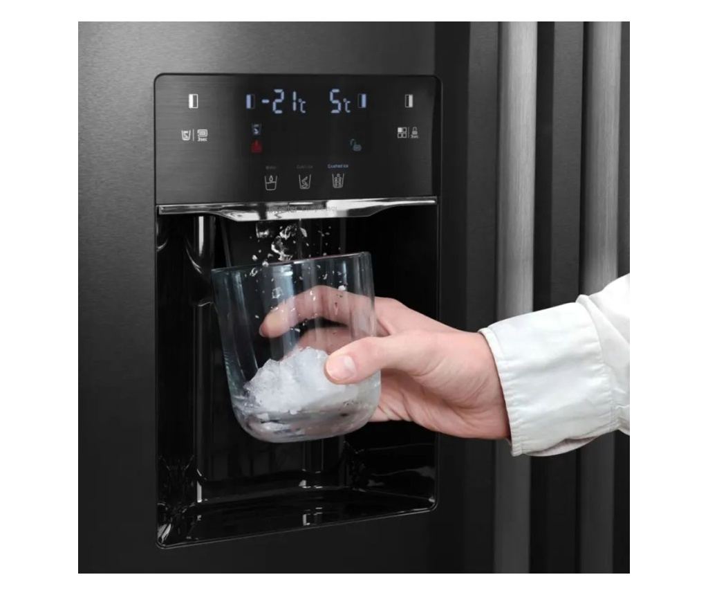 Frigider side by side cu dozator de apa/gheata, Schneider, 513
