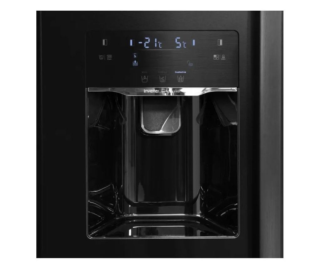 Frigider side by side cu dozator de apa/gheata, Schneider, 513