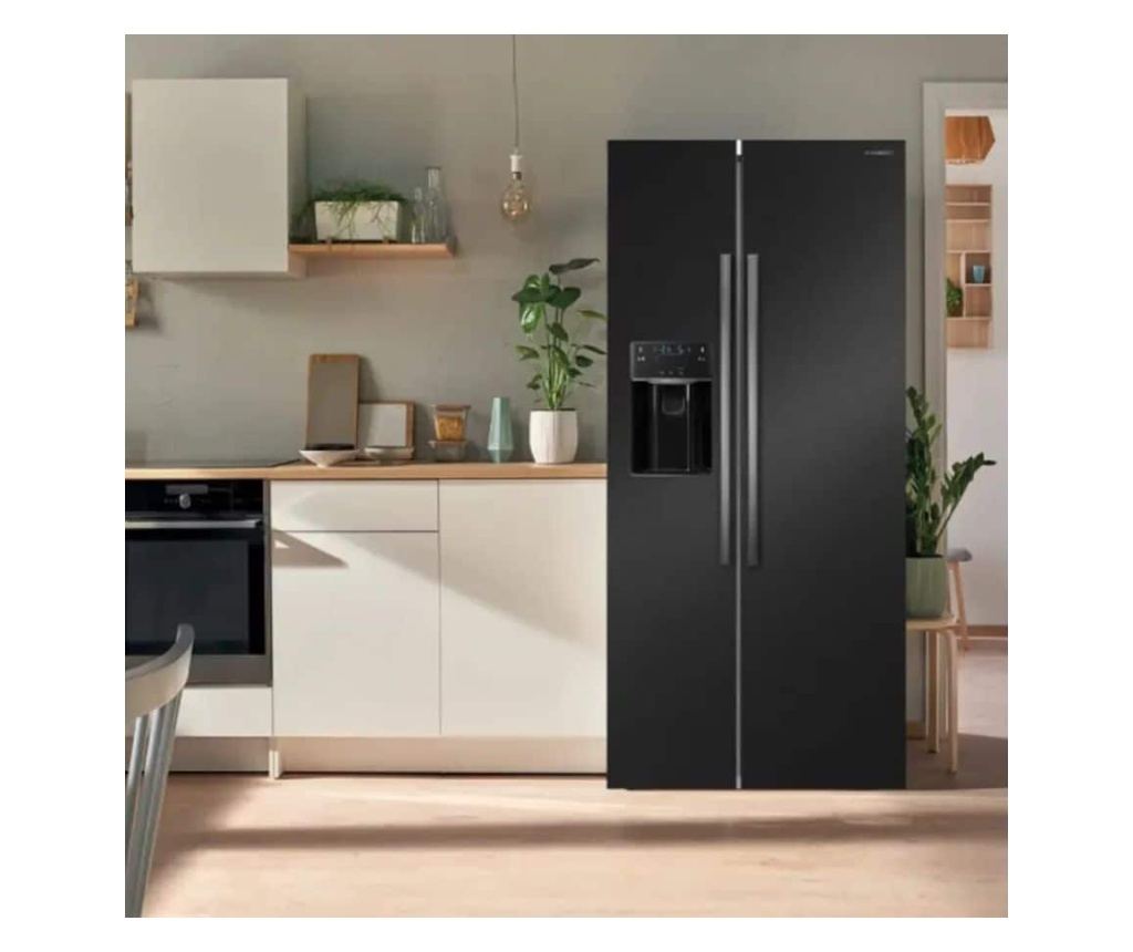 Frigider side by side cu dozator de apa/gheata, Schneider, 513