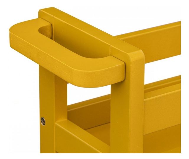 Vaduz univerzlis polc, MDF, srga, kerekekkel, 40 x 15 x H 75 cm