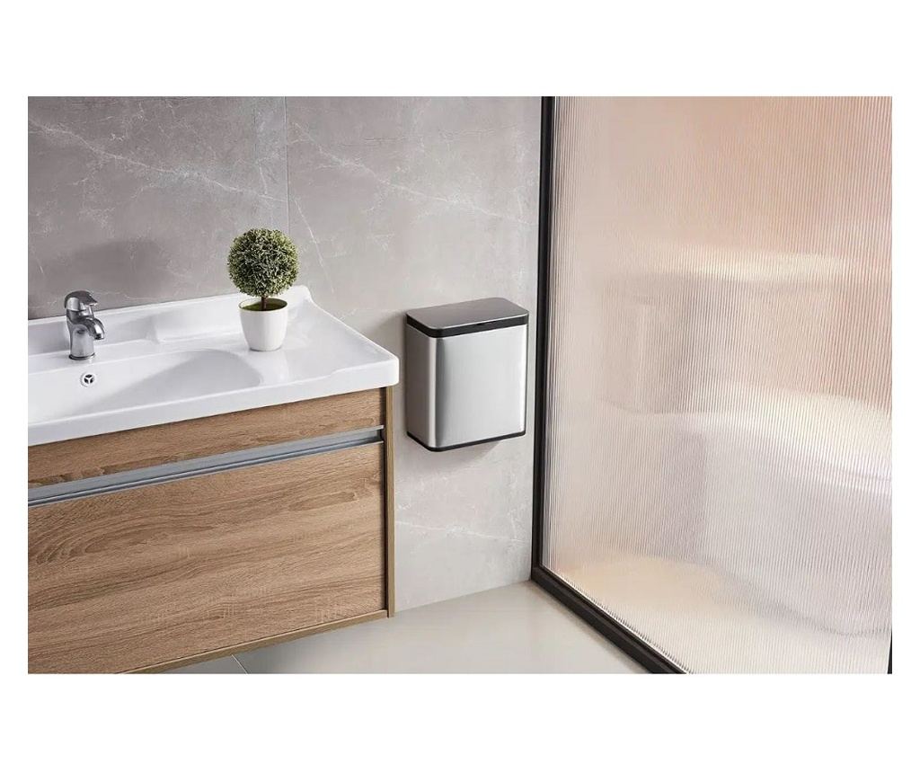 Cos de gunoi, EKO, Puro S Food Waste Caddy, 7 litri, 1 compartiment, inox - 4