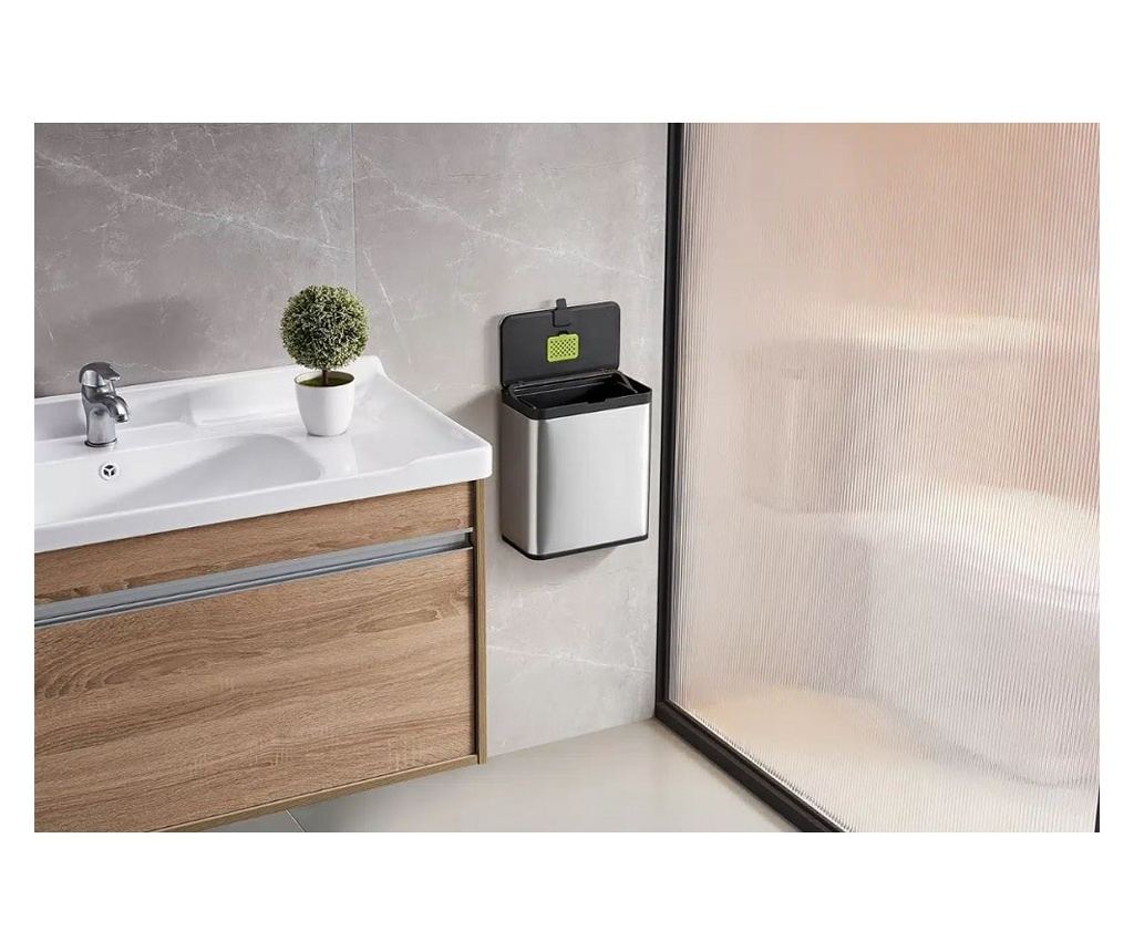 Cos de gunoi, EKO, Puro S Food Waste Caddy, 7 litri, 1 compartiment, inox - 5