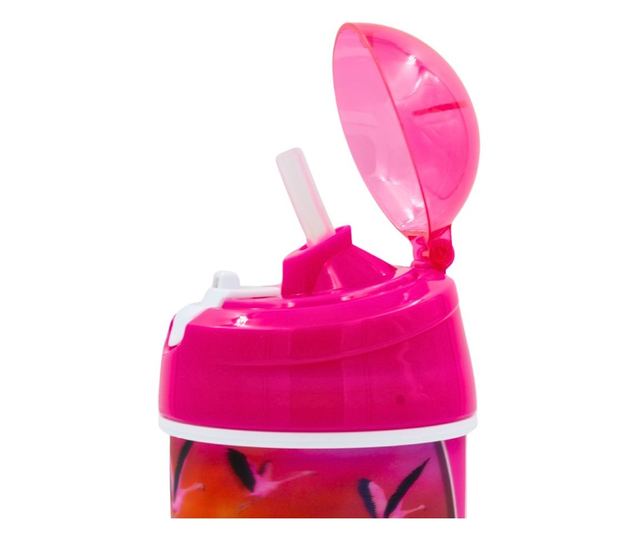 Dječja boca za vodu s motivom flaminga 500ml