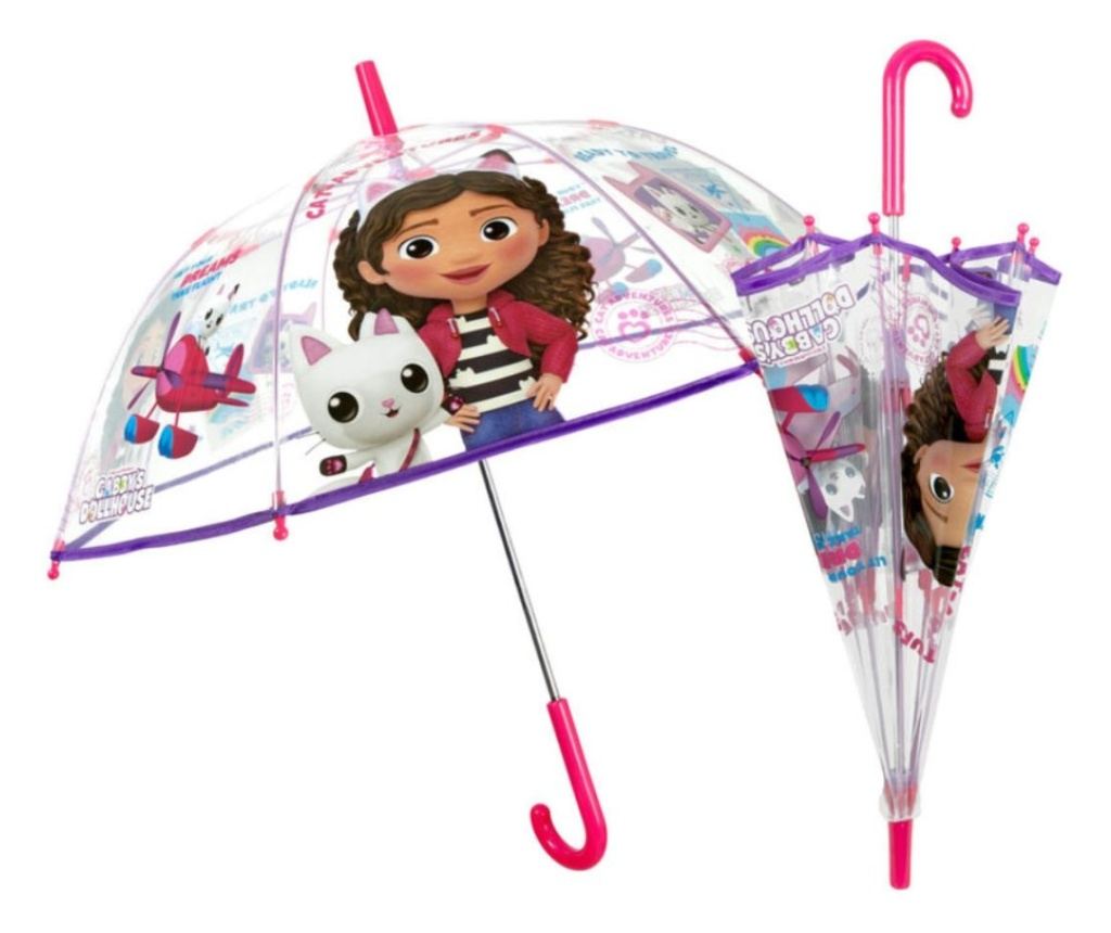 Umbrelă transparentă, Perletti, Gabby's, 45 cm, Collection Gabby's Dollhouse - 2