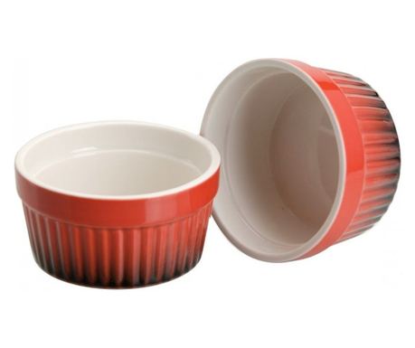 Set 4 ramekin Red, portelan, 11x4.8 cm