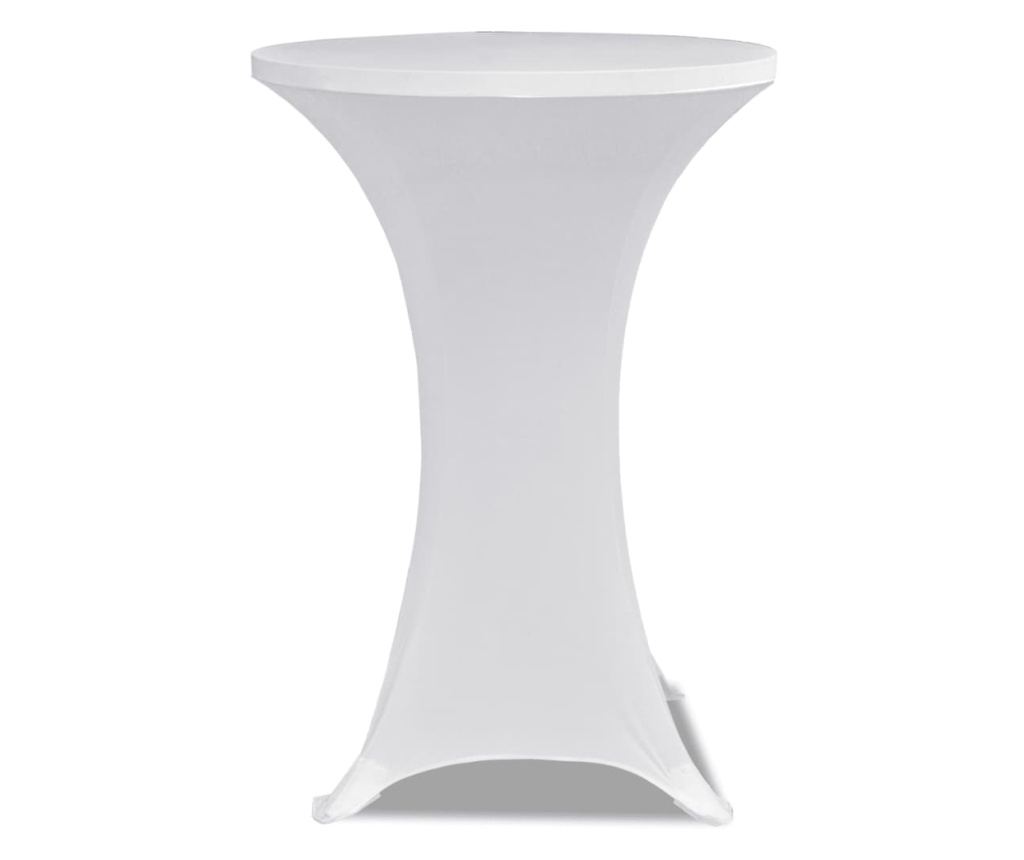 Navlaka za stol Ø60 cm, 2 kom., bijela, elastična - 3