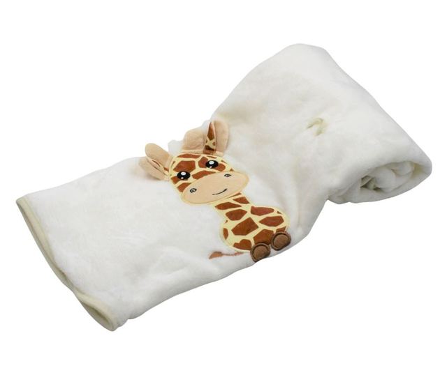 Plišani pokrivač s likom žirafe