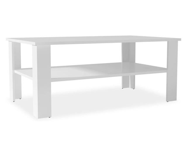 Stolić za kavu od iverice, 100 x 59 x 42 cm, bijeli