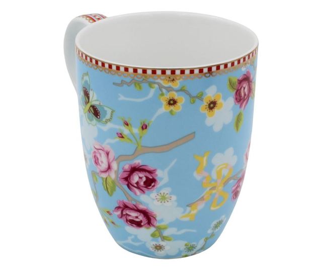 Порцеланова чаша Китайска роза синя 350 мл