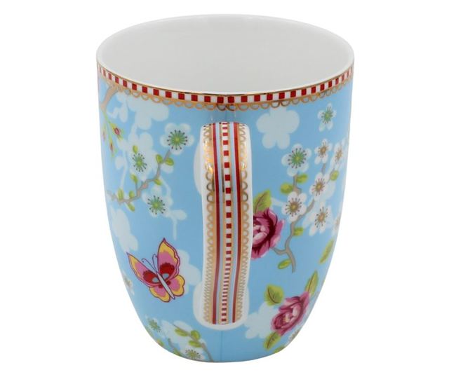 Порцеланова чаша Китайска роза синя 350 мл