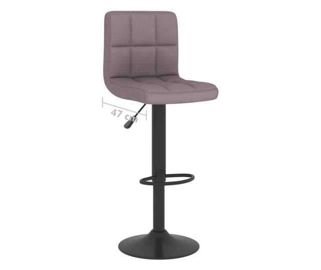 Barski stol, taupe siva, blago