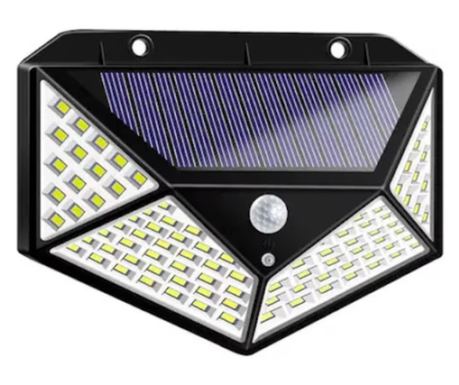 Napelemes interaktív fali lámpa 100 LED-es
