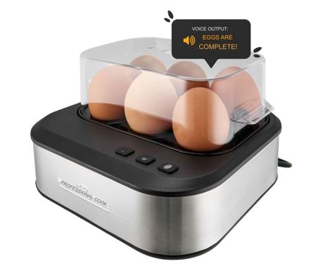 Котлон за 6 яйца, ProfiCook, 400 W, неръждаема стомана