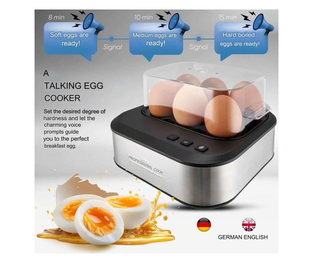 Fierbator 6 oua, ProfiCook, 400 W, inox - 4