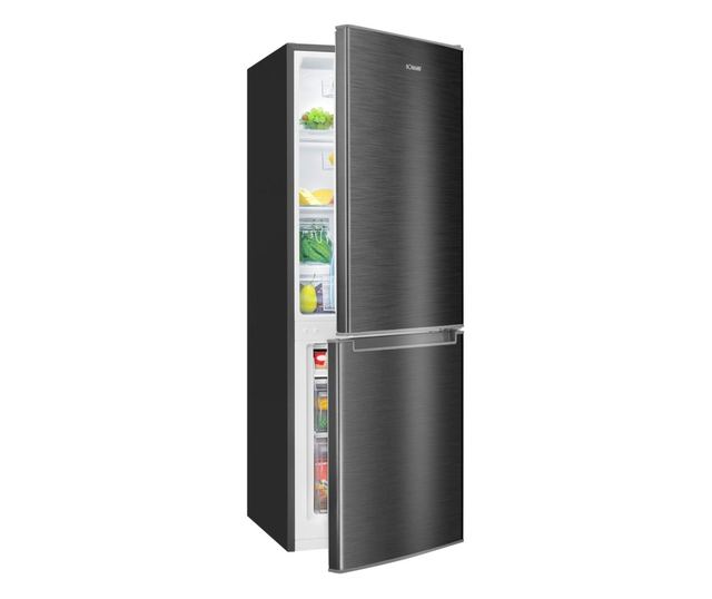 Хладилник Bomann, KG7359GR, H 143 см, общ капацитет 173 литра, фризер 52 литра, аларма за отворена врата, отделение за плодове/з