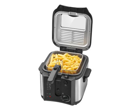 Friteuza cu ulei, Clatronic, FR3649, 1600 W, 2.5 litri, inox