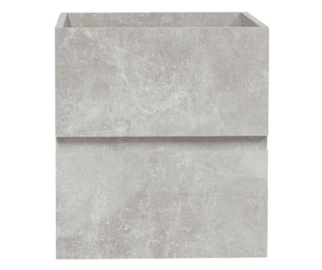 Ντουλάπι Μπάνιου με Καθρέφτη, Γκρι Μπετόν, από Επεξεργασμένο Ξύλο