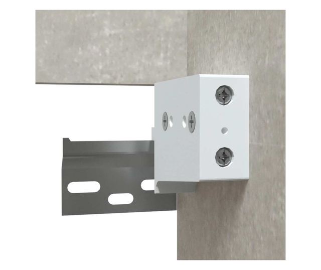 Ντουλάπι Μπάνιου με Καθρέφτη, Γκρι Μπετόν, από Επεξεργασμένο Ξύλο