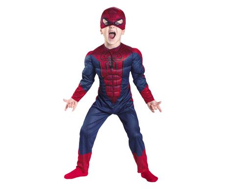 Spiderman kostim s mišićima za djecu, crvene boje