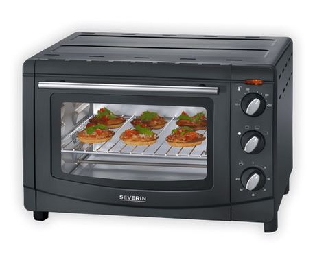 Severin elektromos sütő, űrtartalom 20 liter, kompakt, 60 perces időzítő, ideális kis helyekre/lakókocsikhoz/kempingezéshez, 3 f