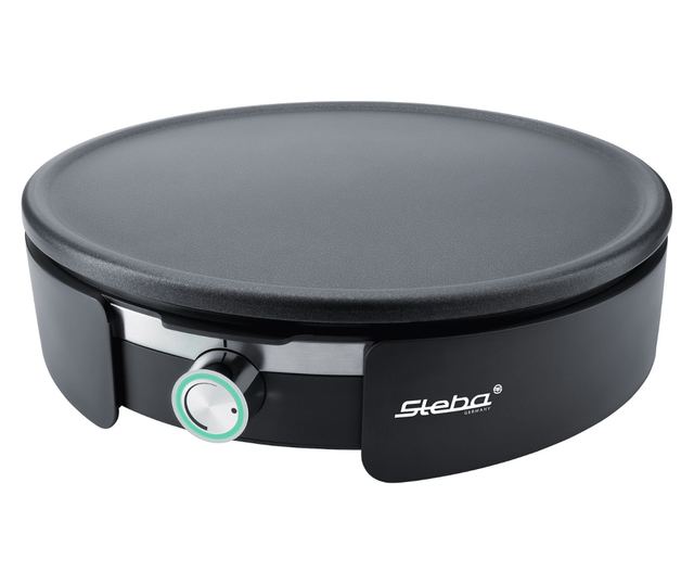 Steba palacsintasütő, CR36 XXL, átmérő 35 cm, optimális kontroll, tapadásmentes bevonat, alumínium tányér, 1500 W, tartozékok, f