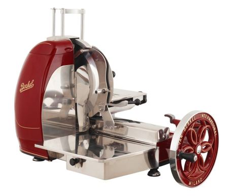 B116 Berkel, vörös, kézi szakmai húsdaráló, lendkerékkel