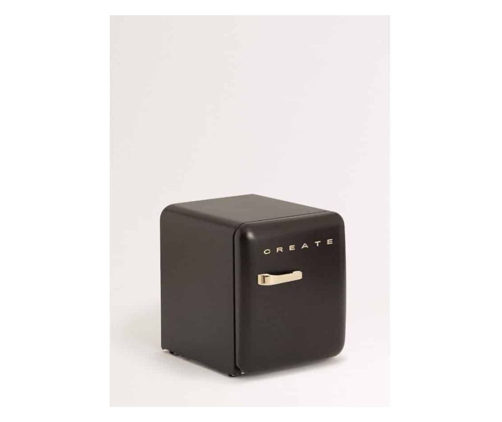 Frigider minibar Retro, CREATE, 48 litri, negru/gold - 6