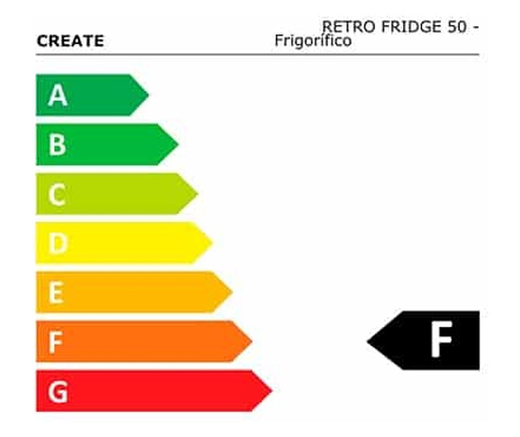 Frigider minibar Retro, CREATE, 48 litri, negru/gold - 7