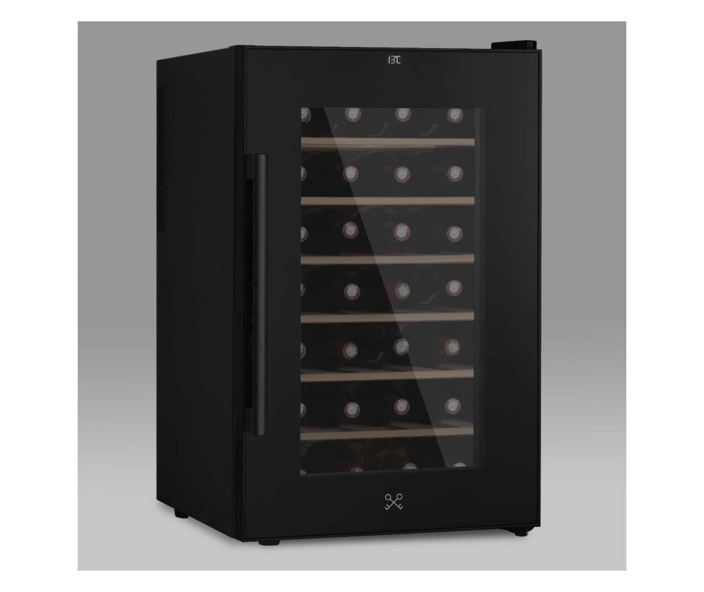 Racitor de vinuri, 28 sticle, LES PETITS CHAMPS, CAVCB28, negru - 5