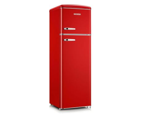Frigider Retro, Severin, S8983, 246 litri, rosu