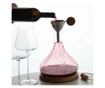 Legnoart boros dekanter ajándékkészlet, Langhe, 4 db, fúvott kristály dekanter, ólommentes, űrtartalom 2,5 L, tölgy prezentációs
